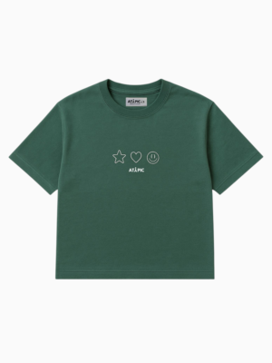 Camiseta boxy fit verde