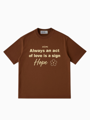 Camiseta oversized cafe